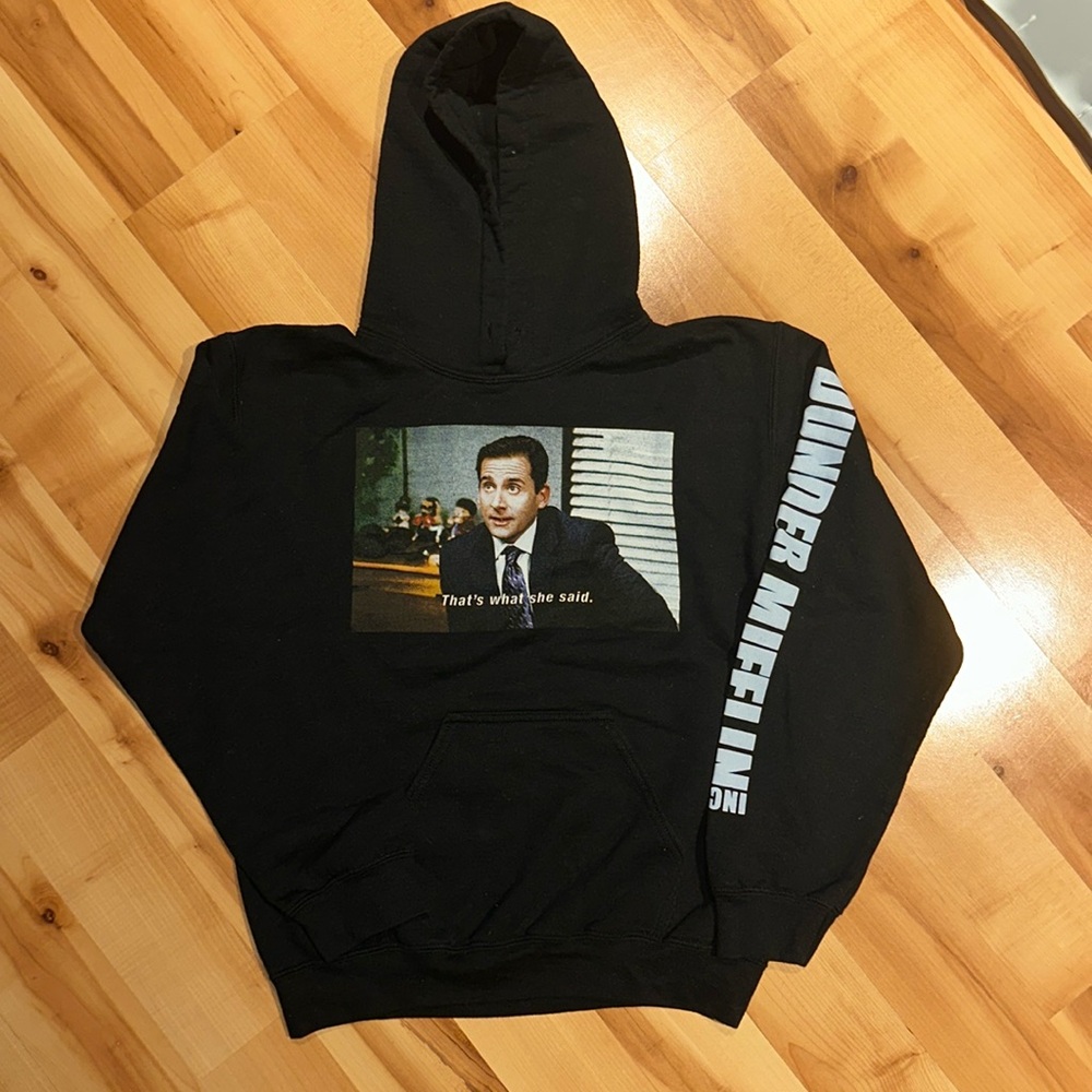 Black Graphic Hoodie